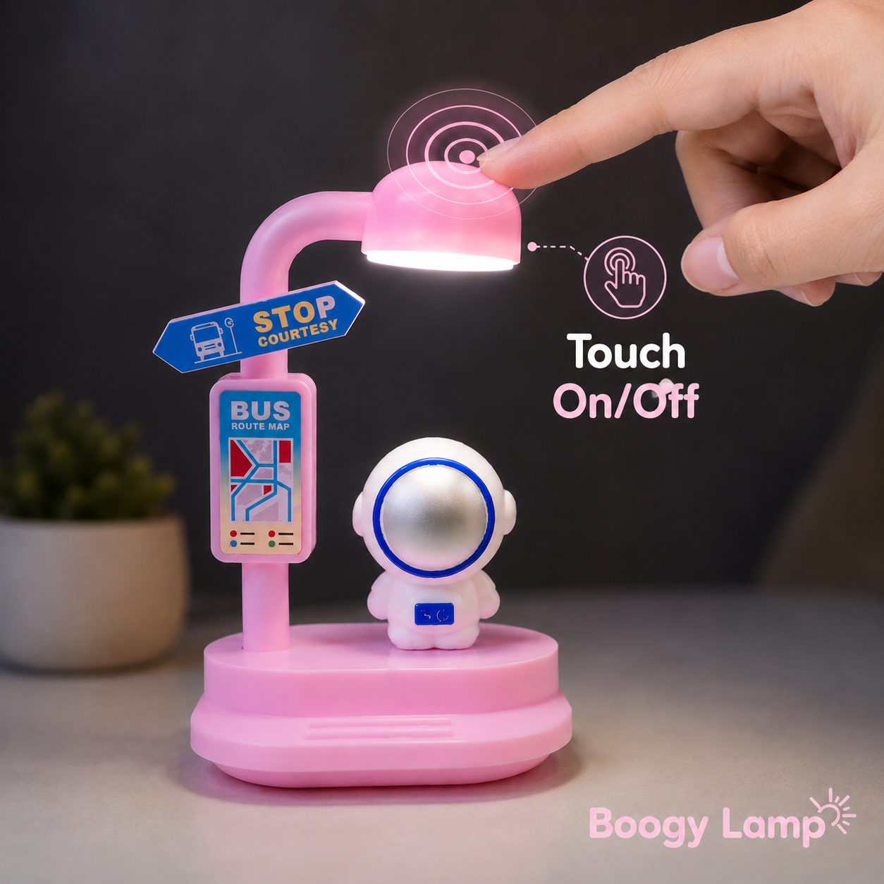 Boogy Lamp - with ON-OFF Touch Sensor